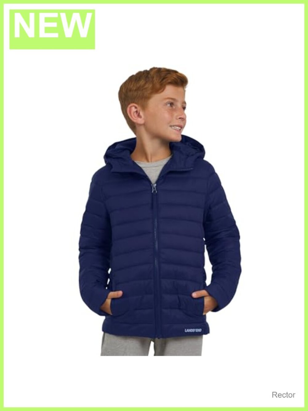 Boys Lightweight Packable Insulated Puffer Jacket Hooded Quilted Zip